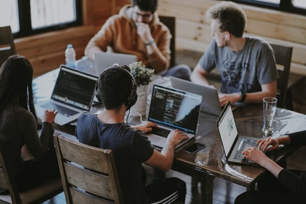 The Vault Media team collaborating on campaigns